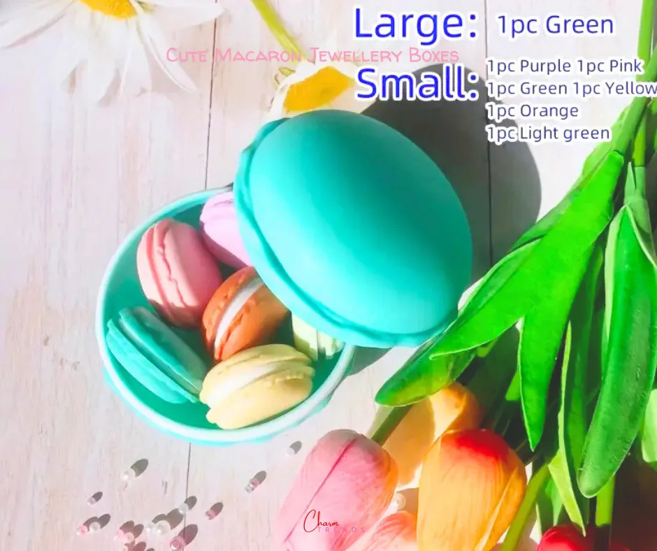 Cute Macaron Color Jewelry Storage Boxes [Popular Choice]
