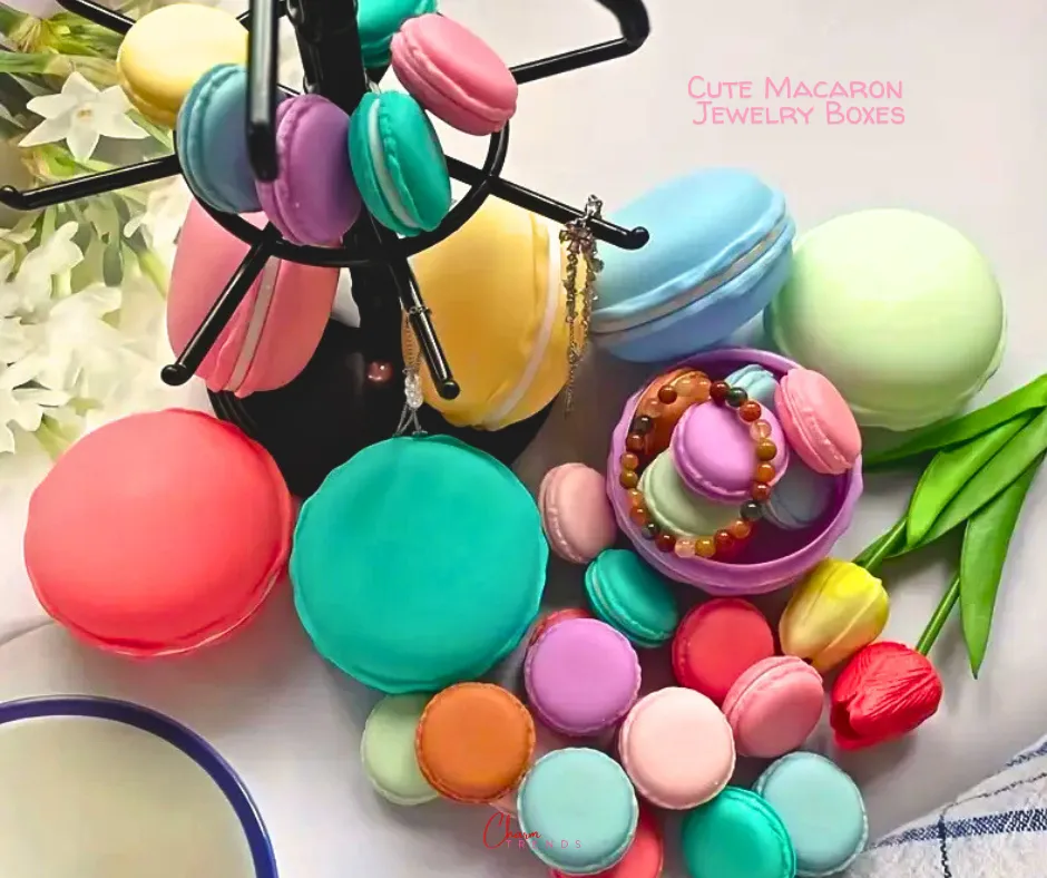 Cute Macaron Color Jewelry Storage Boxes [Popular Choice]