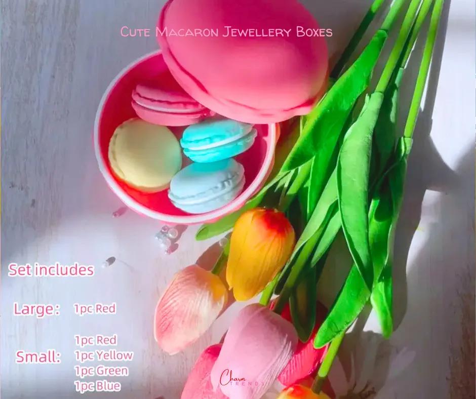 Cute Macaron Color Jewelry Storage Boxes [Popular Choice]