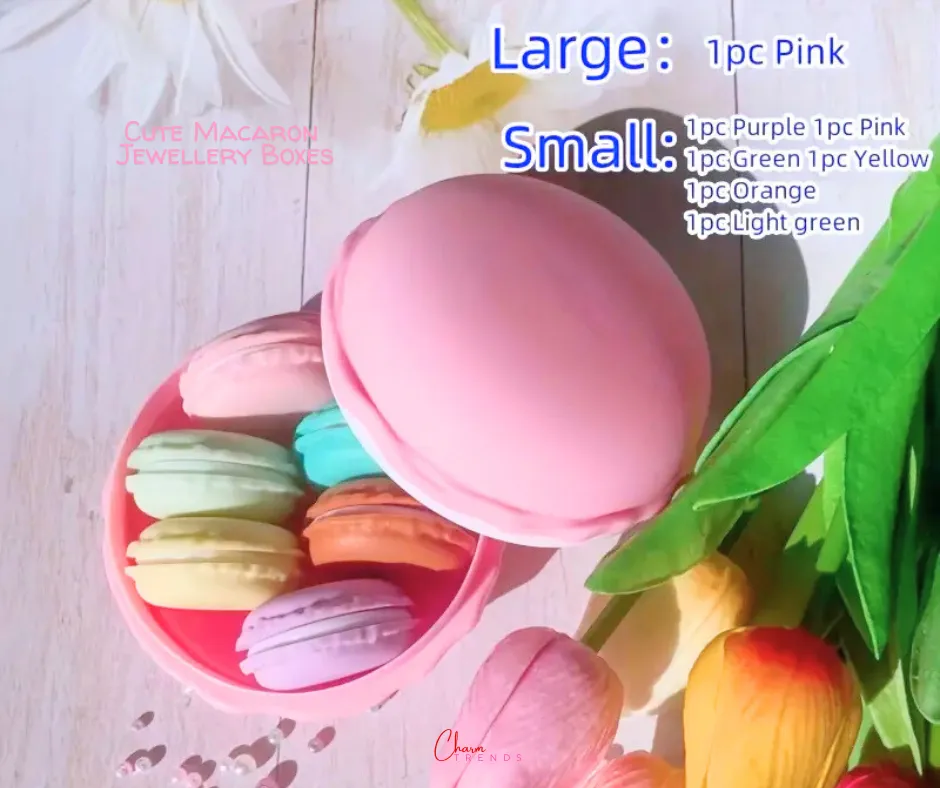 Cute Macaron Color Jewelry Storage Boxes [Popular Choice]