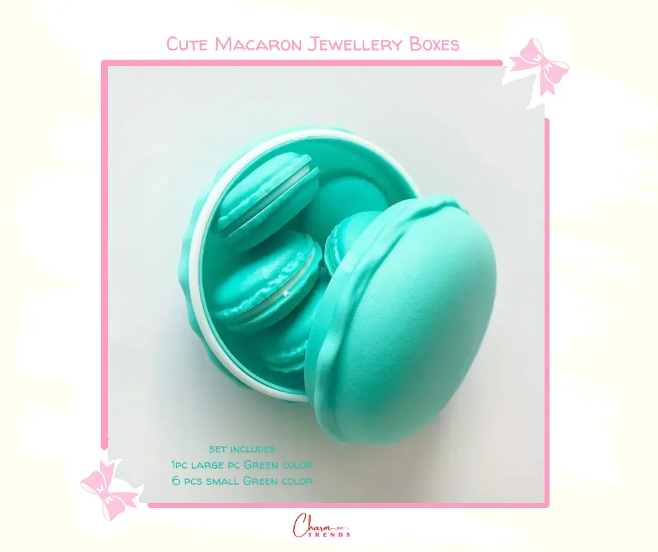 Cute Macaron Color Jewelry Storage Boxes [Popular Choice]