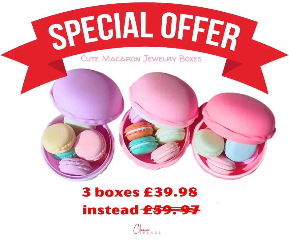 Cute Macaron Color Jewelry Storage Boxes [Popular Choice]