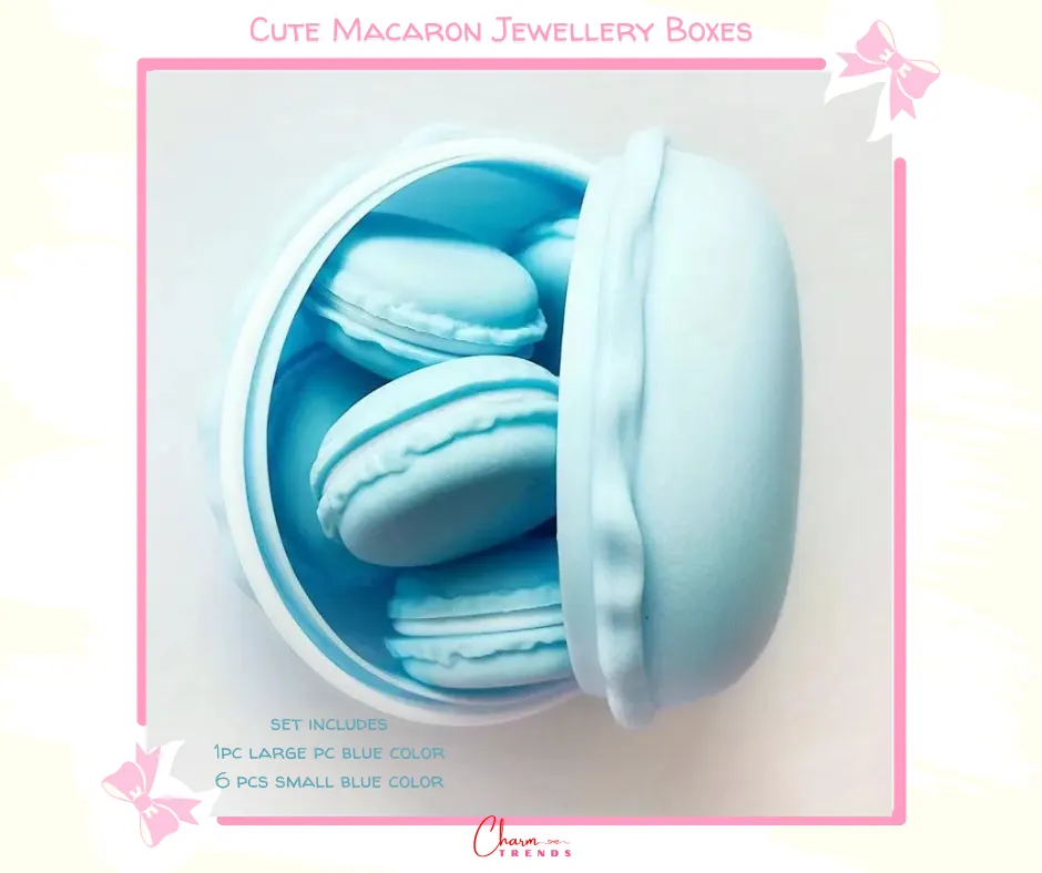 Cute Macaron Color Jewelry Storage Boxes [Popular Choice]