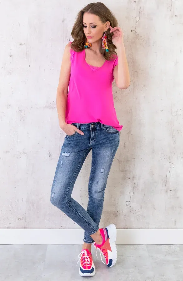 Dad Sneakers Fuchsia