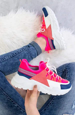 Dad Sneakers Fuchsia