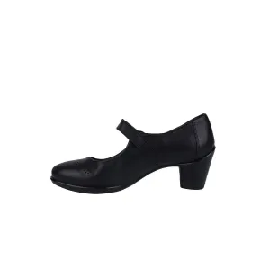 Daniellee Mary Jane Pump High-Heel Shoes Leather Black Colour For Women