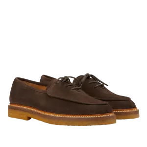 Dark Brown Suede Leather Olivier Derbies
