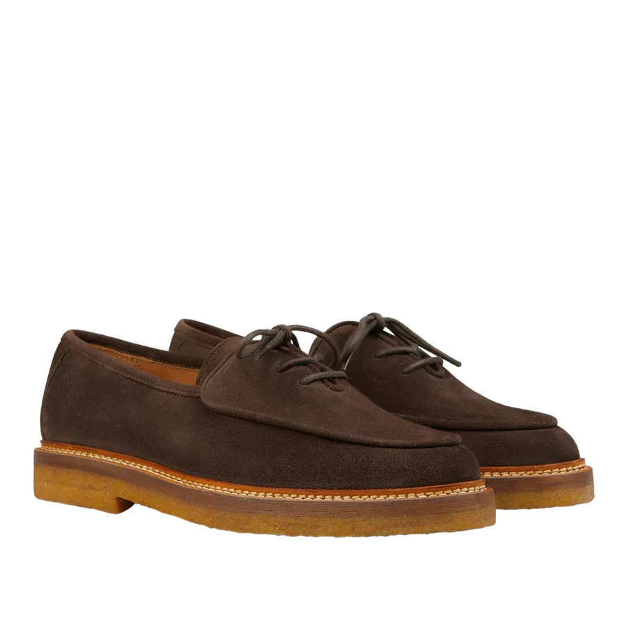 Dark Brown Suede Leather Olivier Derbies