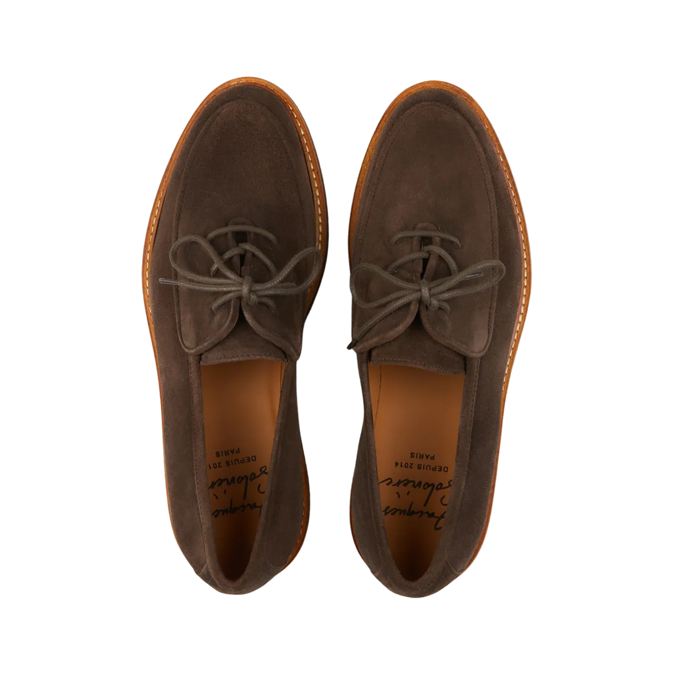Dark Brown Suede Leather Olivier Derbies