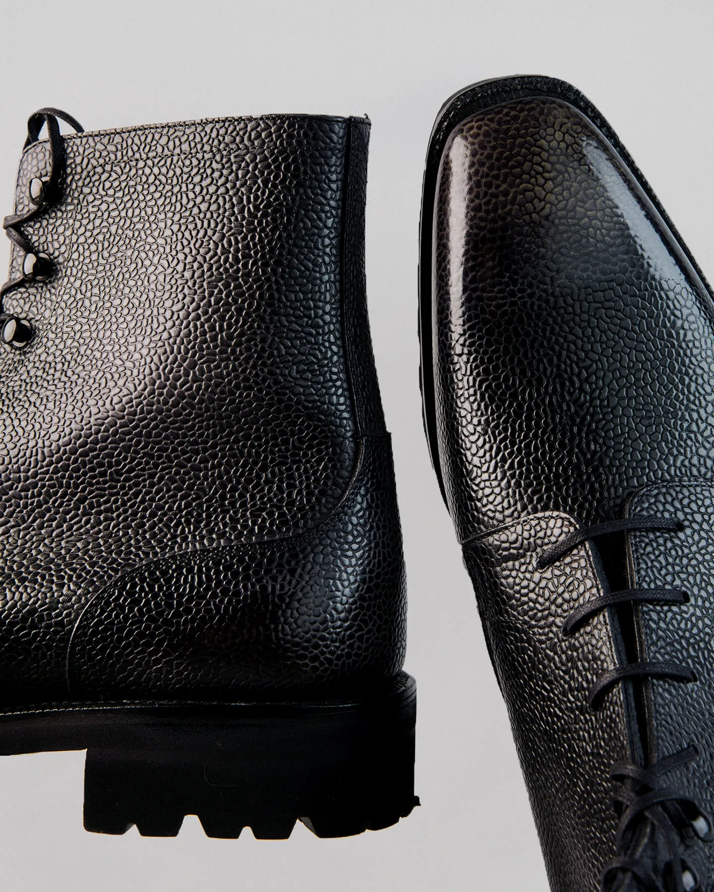 Derby Simple Boot | Grain | Dark Grey