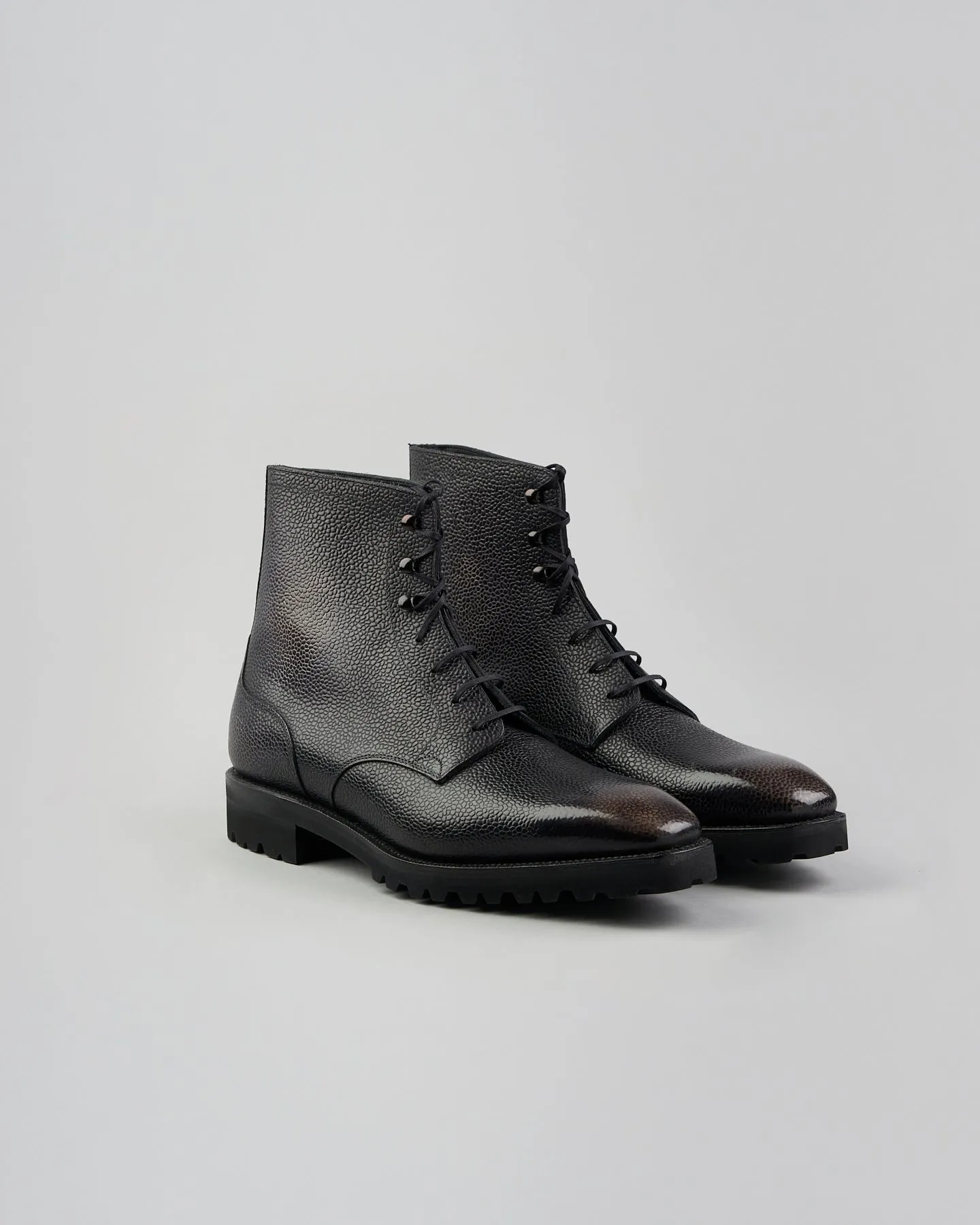 Derby Simple Boot | Grain | Dark Grey