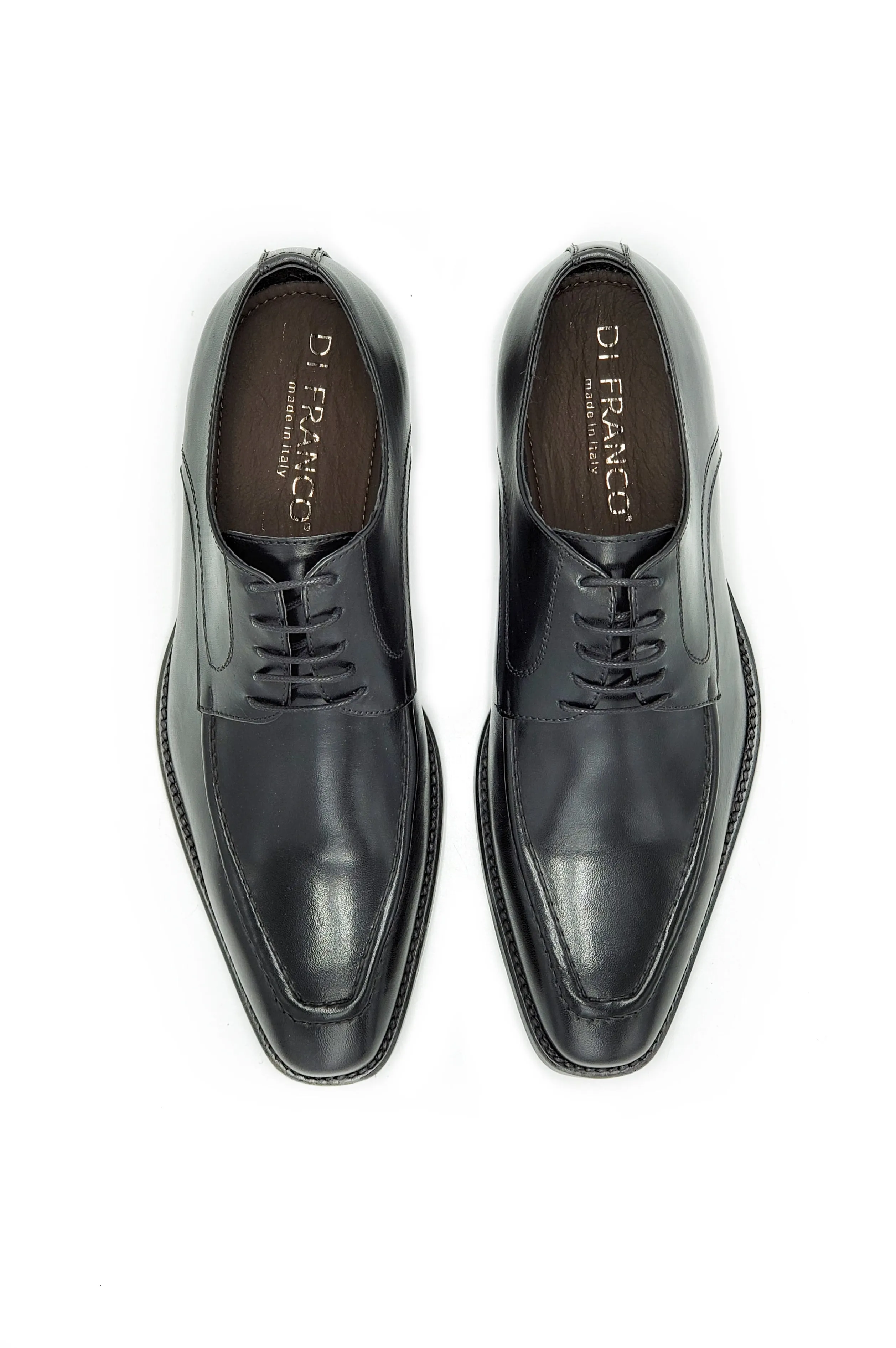 Di Franco Shoes Men's Derby (Black) vero cuoio