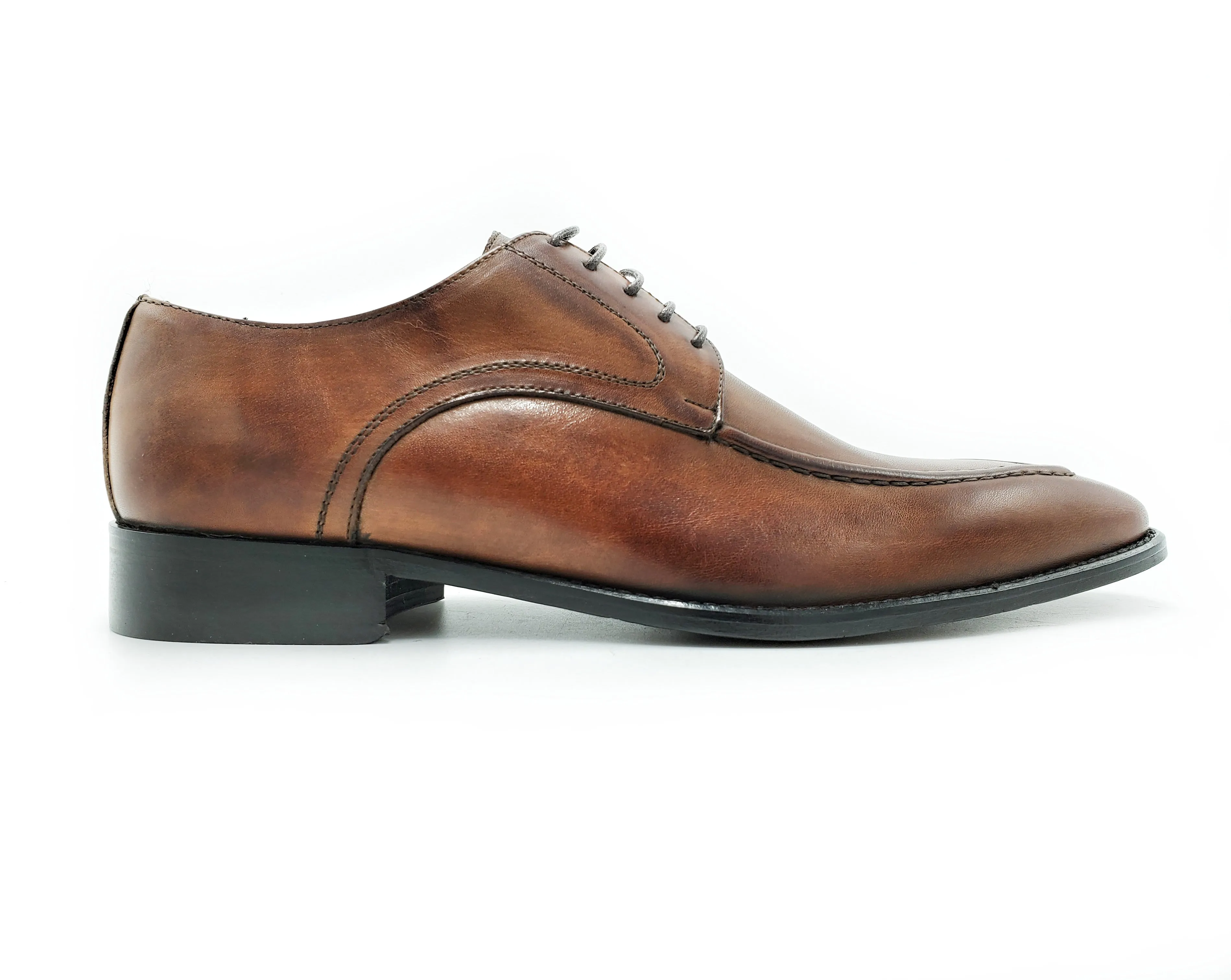 Di Franco Shoes Men's Derby (Black) vero cuoio