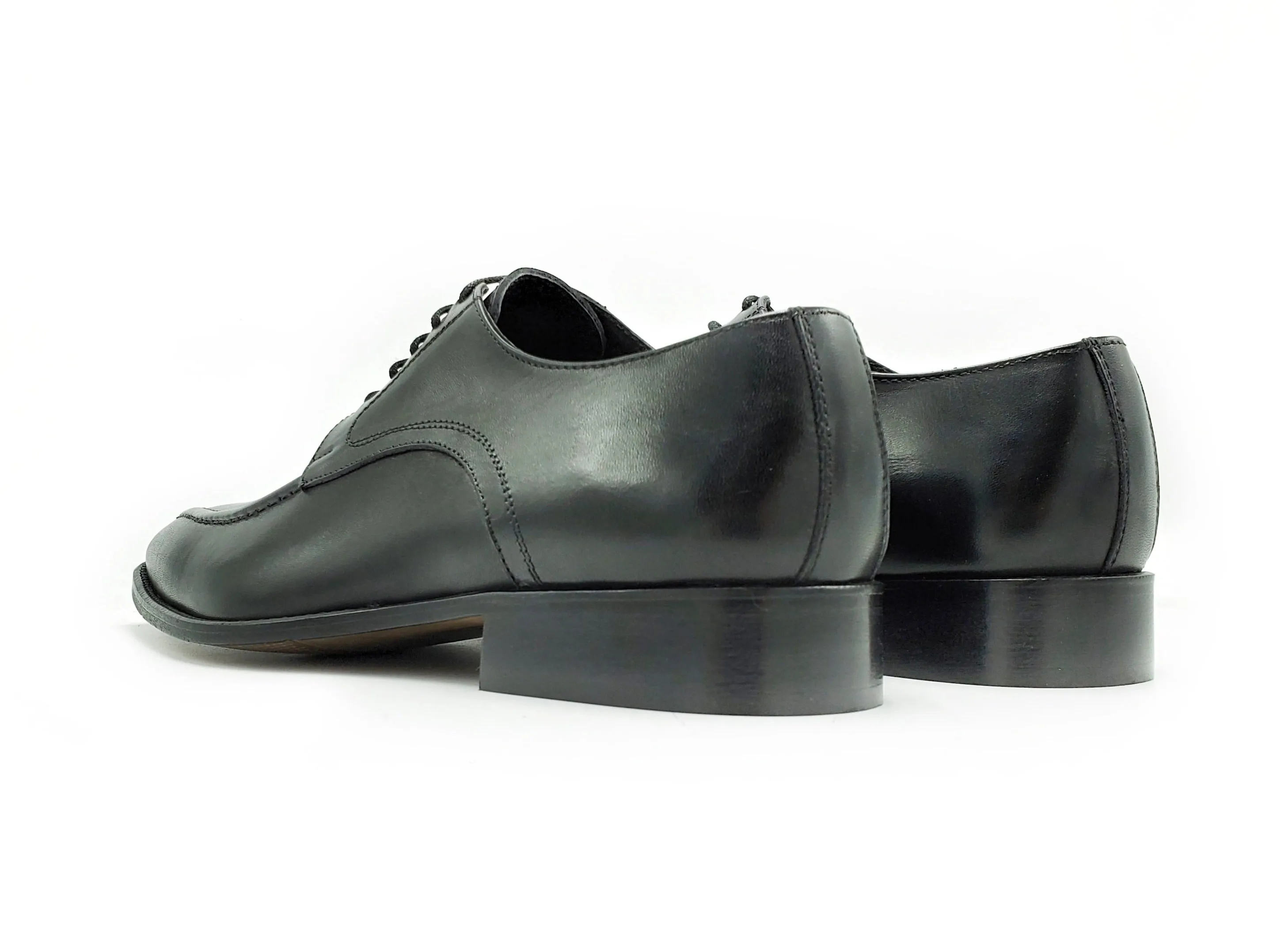 Di Franco Shoes Men's Derby (Black) vero cuoio
