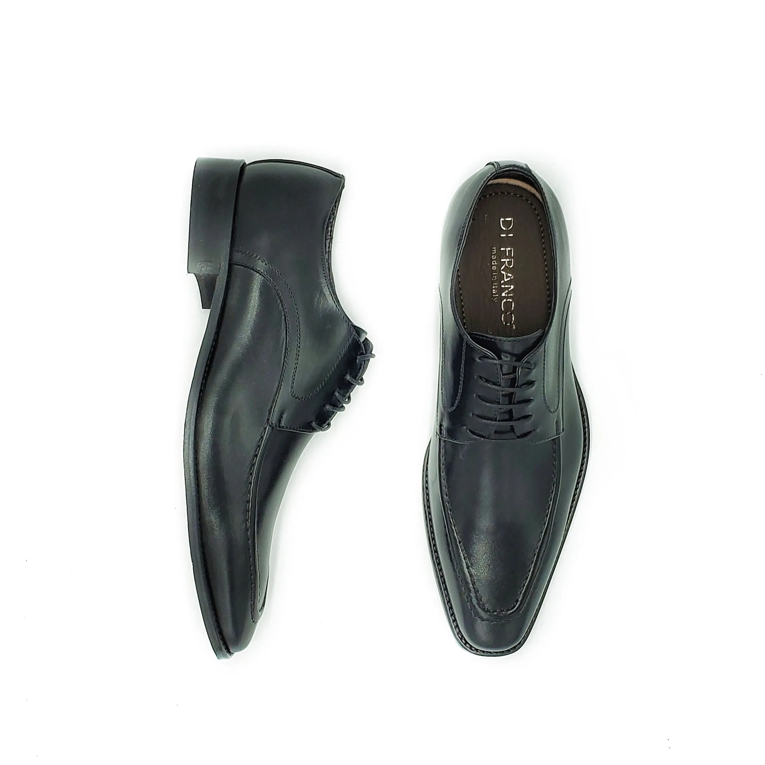 Di Franco Shoes Men's Derby (Black) vero cuoio