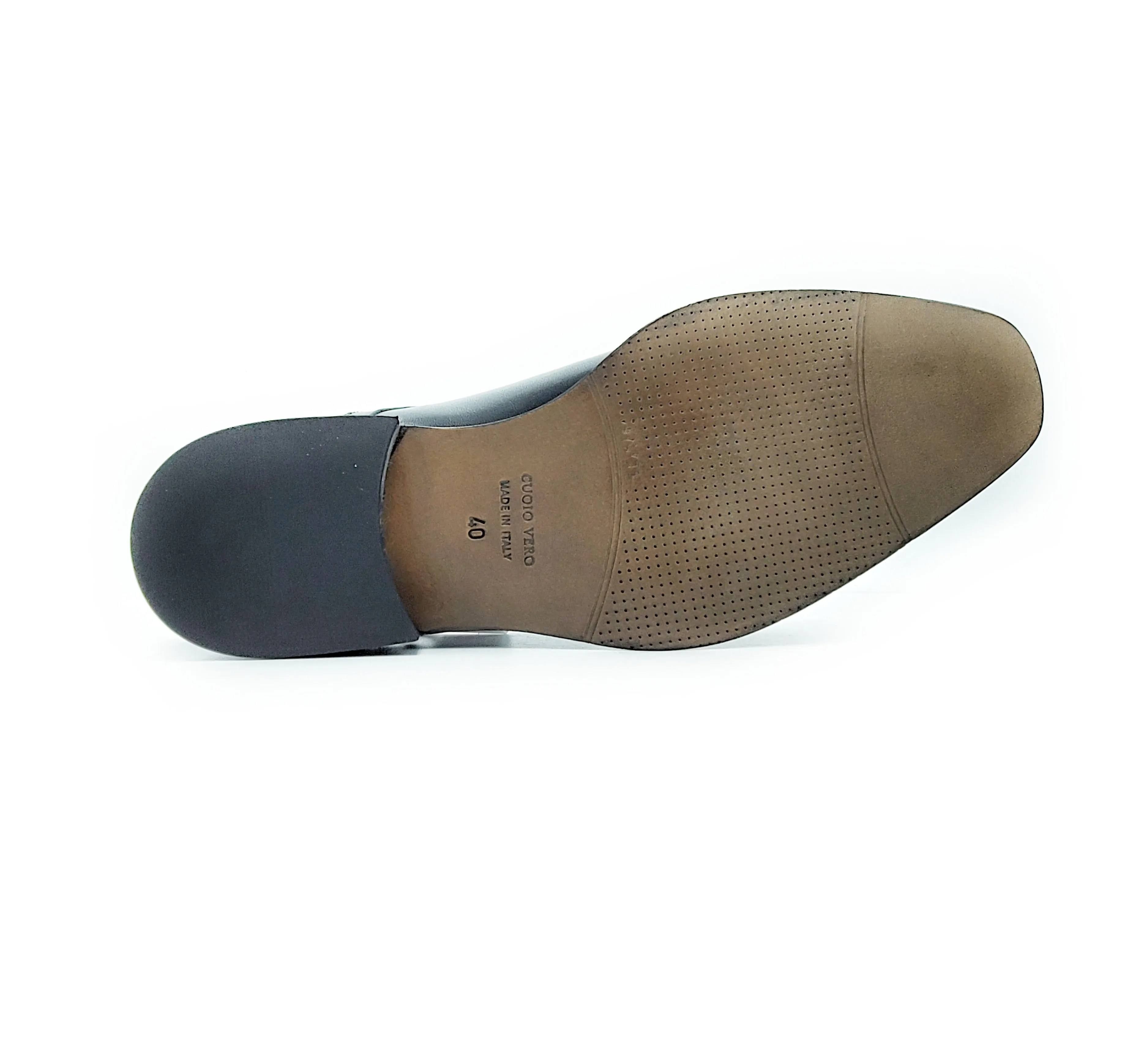 Di Franco Shoes Men's Derby (Black) vero cuoio