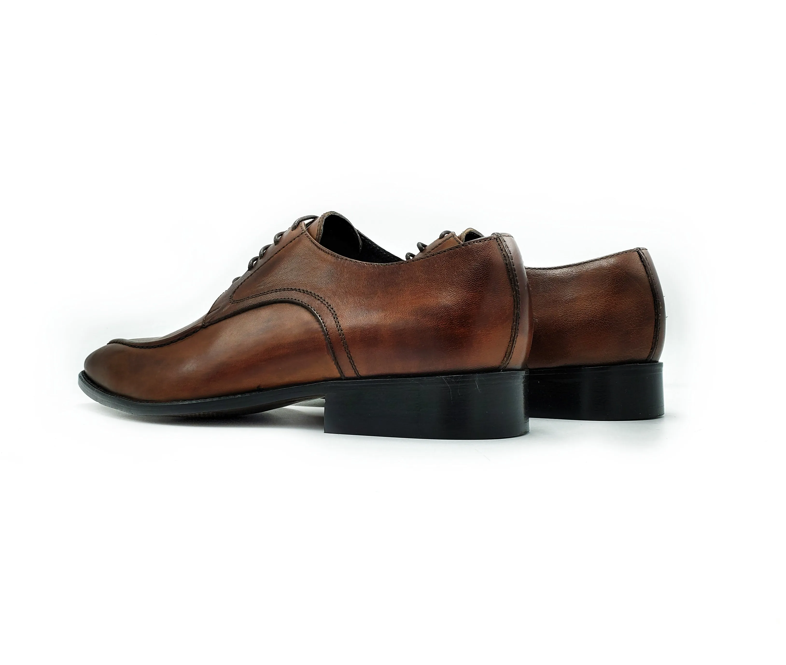 Di Franco Shoes Men's Derby (Black) vero cuoio