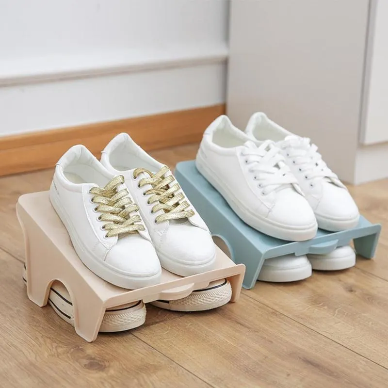 Double Shelf Small Shoe Holder for Closet