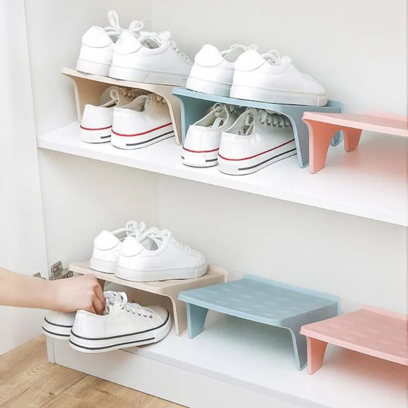 Double Shelf Small Shoe Holder for Closet