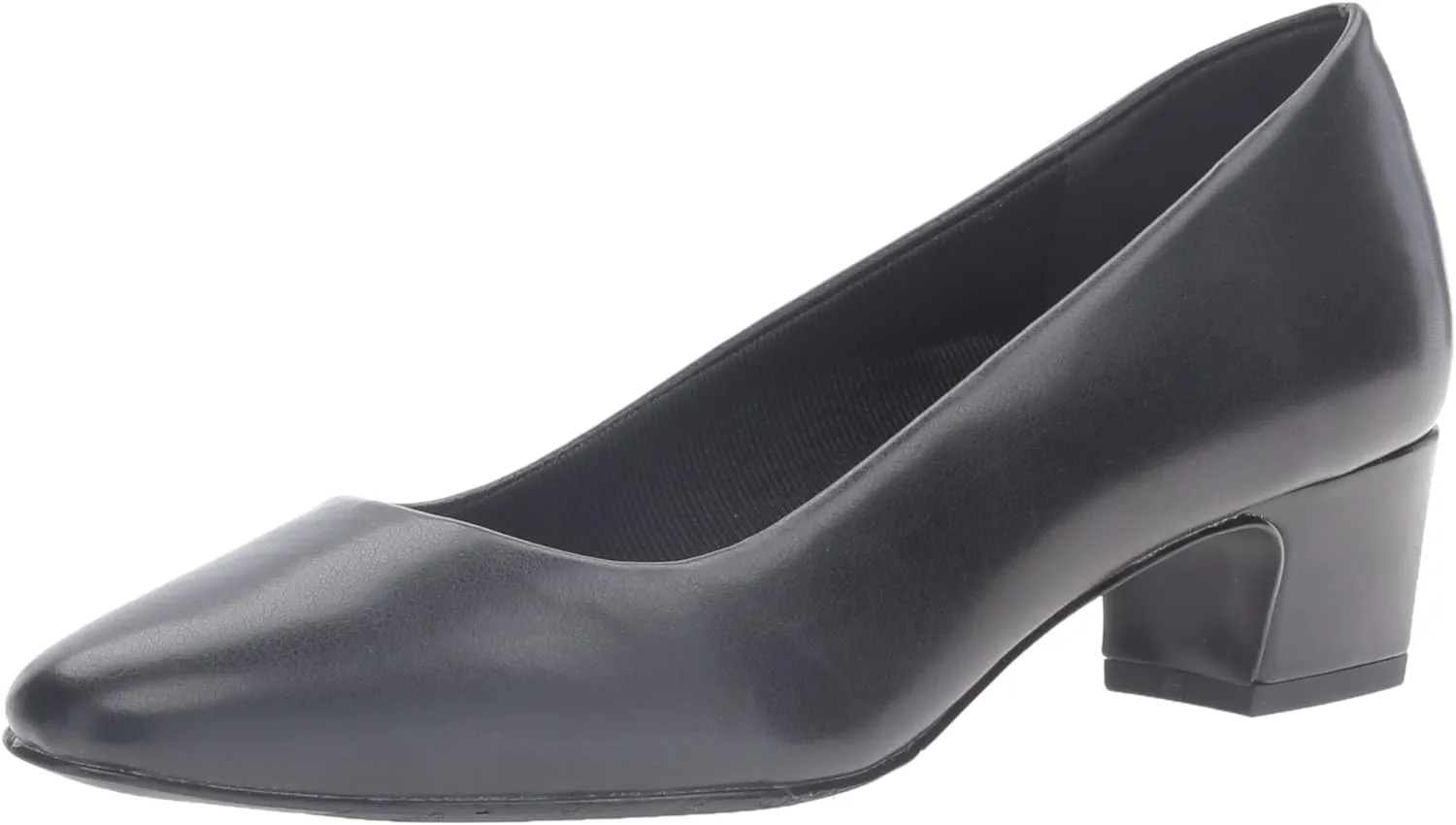 Easy Street Women's Prim Dress Pump 6 Wide Black , Size , 7.5