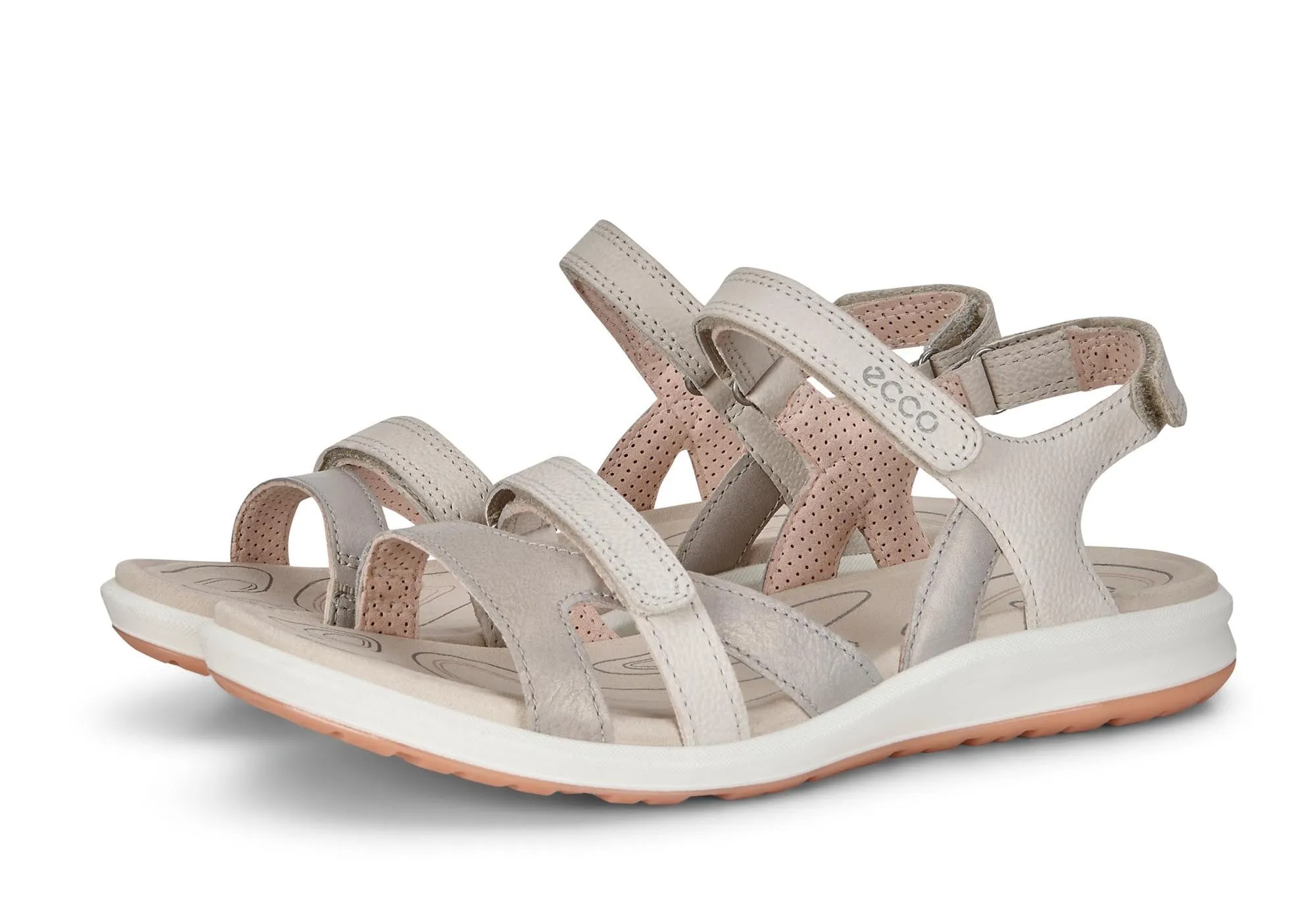 ECCO Womens Cruise II Comfortable Leather Sandals