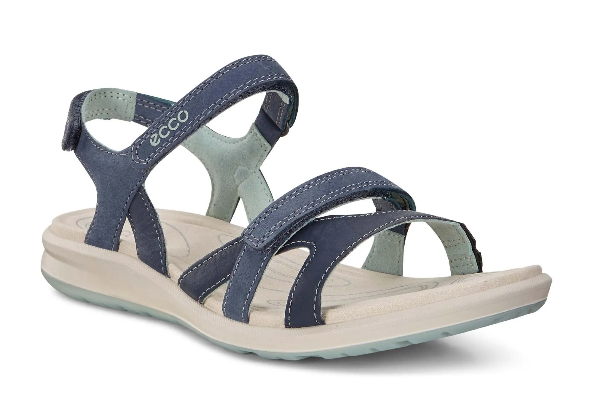 ECCO Womens Cruise II Comfortable Leather Sandals
