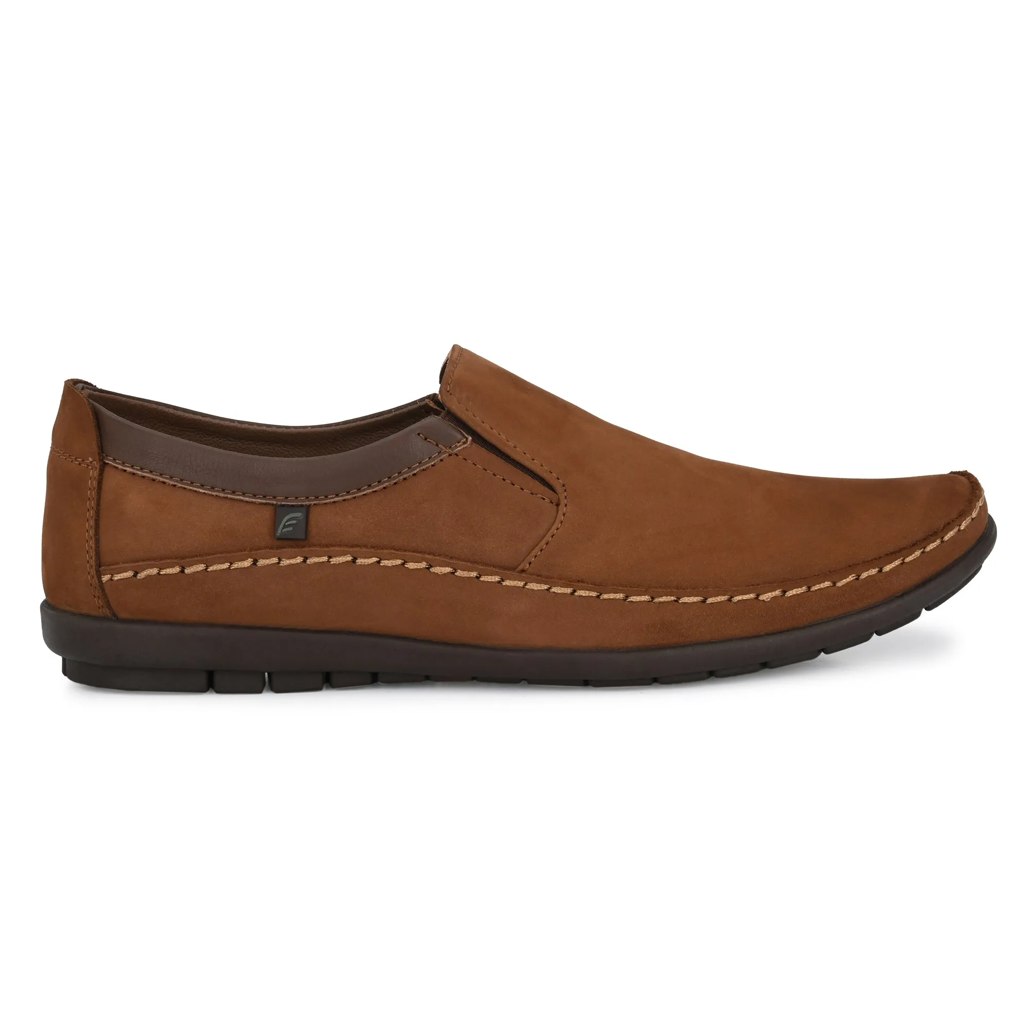 Egoss Leather Casual Slip On Shoes For Men