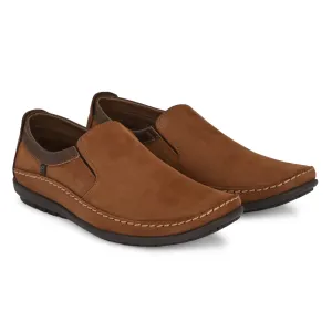 Egoss Leather Casual Slip On Shoes For Men