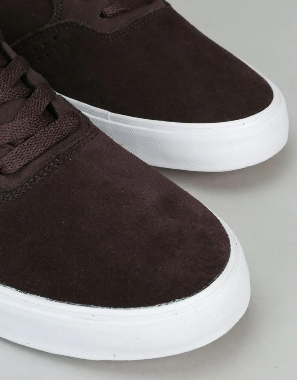 Emerica The Herman G6 Vulc Skate Shoes - Brown/White