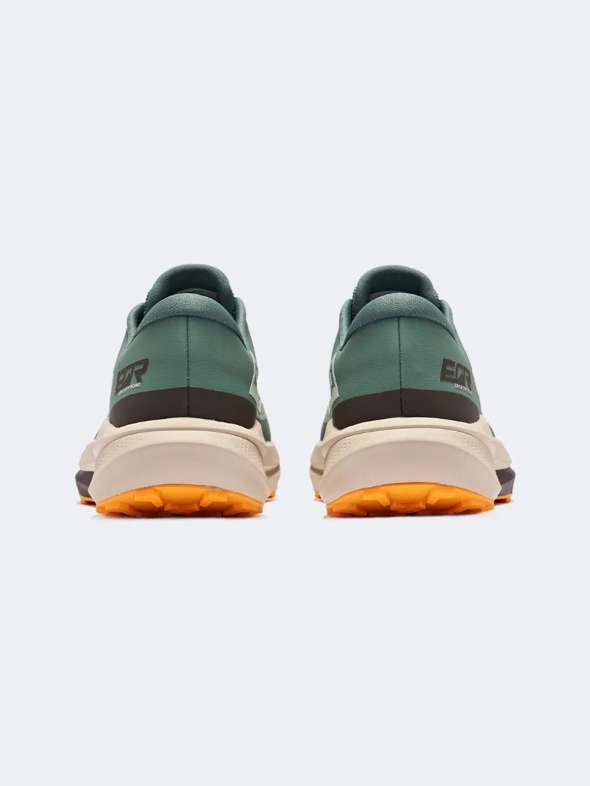 Erke Cross Country Men Running Shoes Pine Green/Med Brown