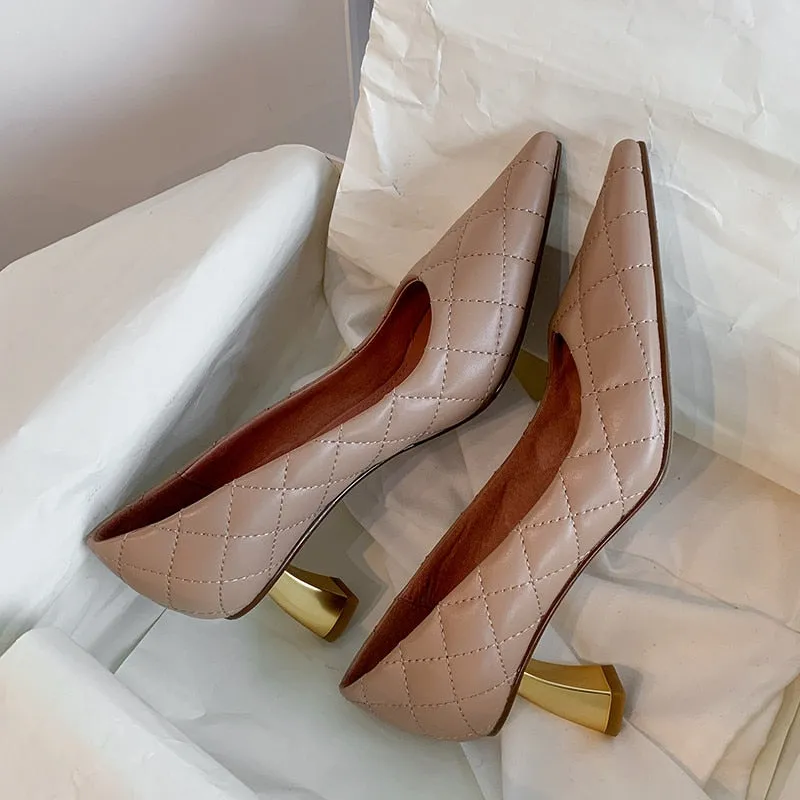 Everlasting Beauty Genuine Leather Pump Shoes