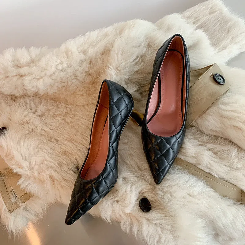 Everlasting Beauty Genuine Leather Pump Shoes