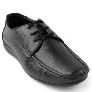 Fortune Black Lacing Formal Derby Shoes For Men HML-6E By Liberty