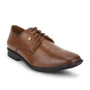 Fortune Brown Formal Lace Up Derby Shoes For Men LUCIO-201 By Liberty