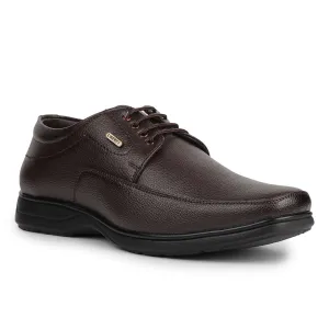 Fortune Brown Formal Lacing Derby Shoes For Men HOL-131E By Liberty