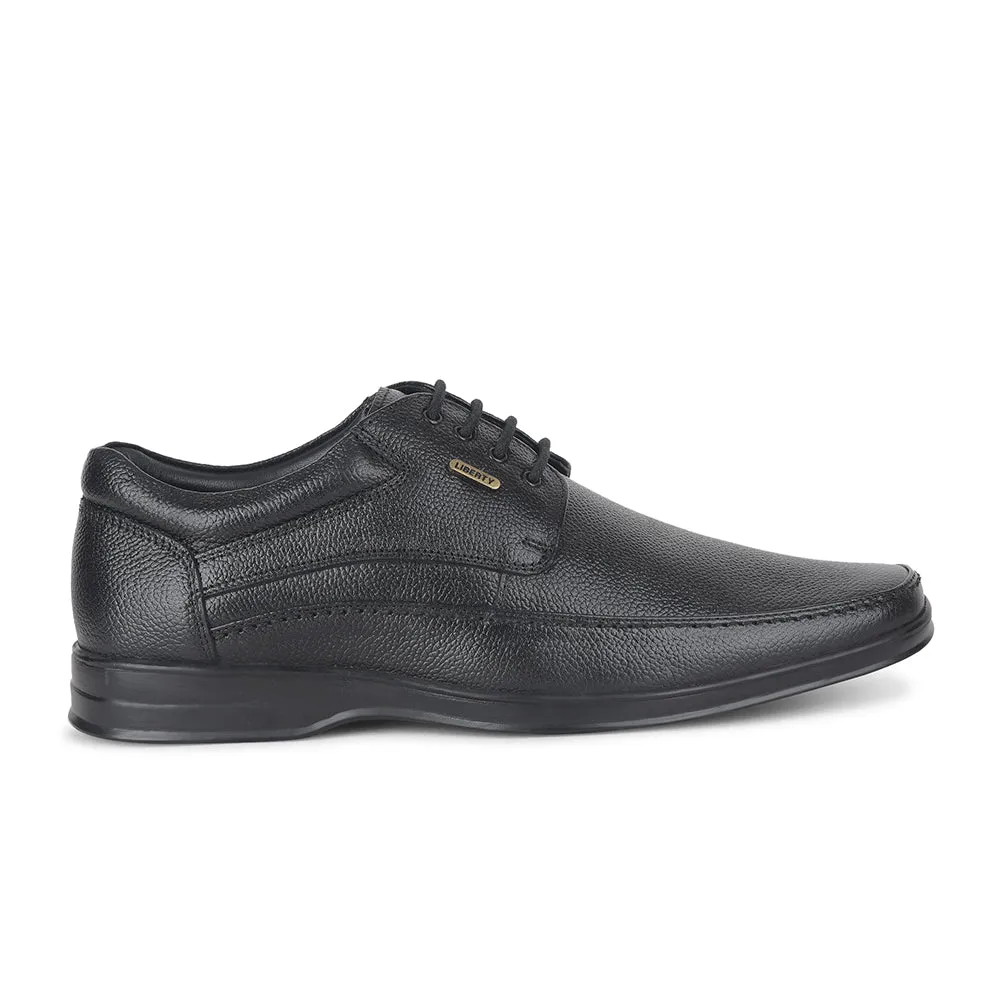 Fortune by Liberty Men LOM-602 Black Formal Lacing Derby Shoes