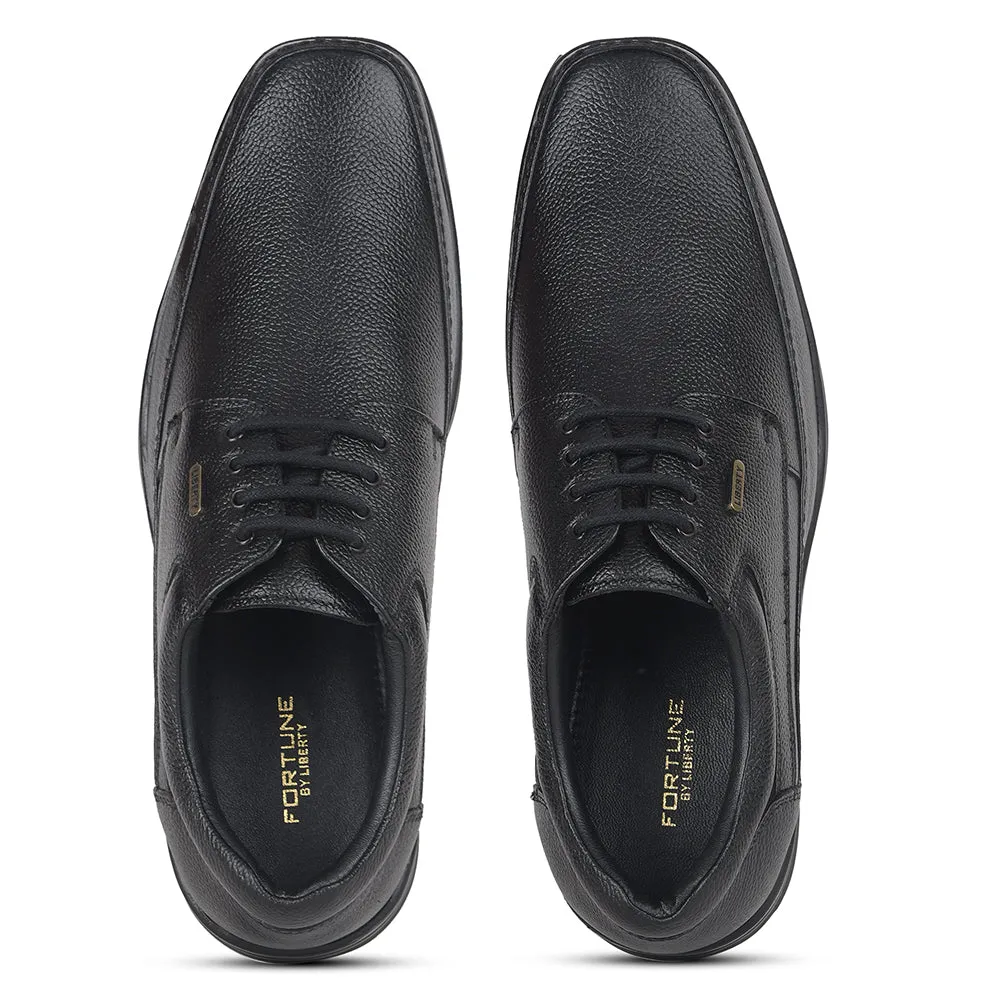 Fortune by Liberty Men LOM-602 Black Formal Lacing Derby Shoes