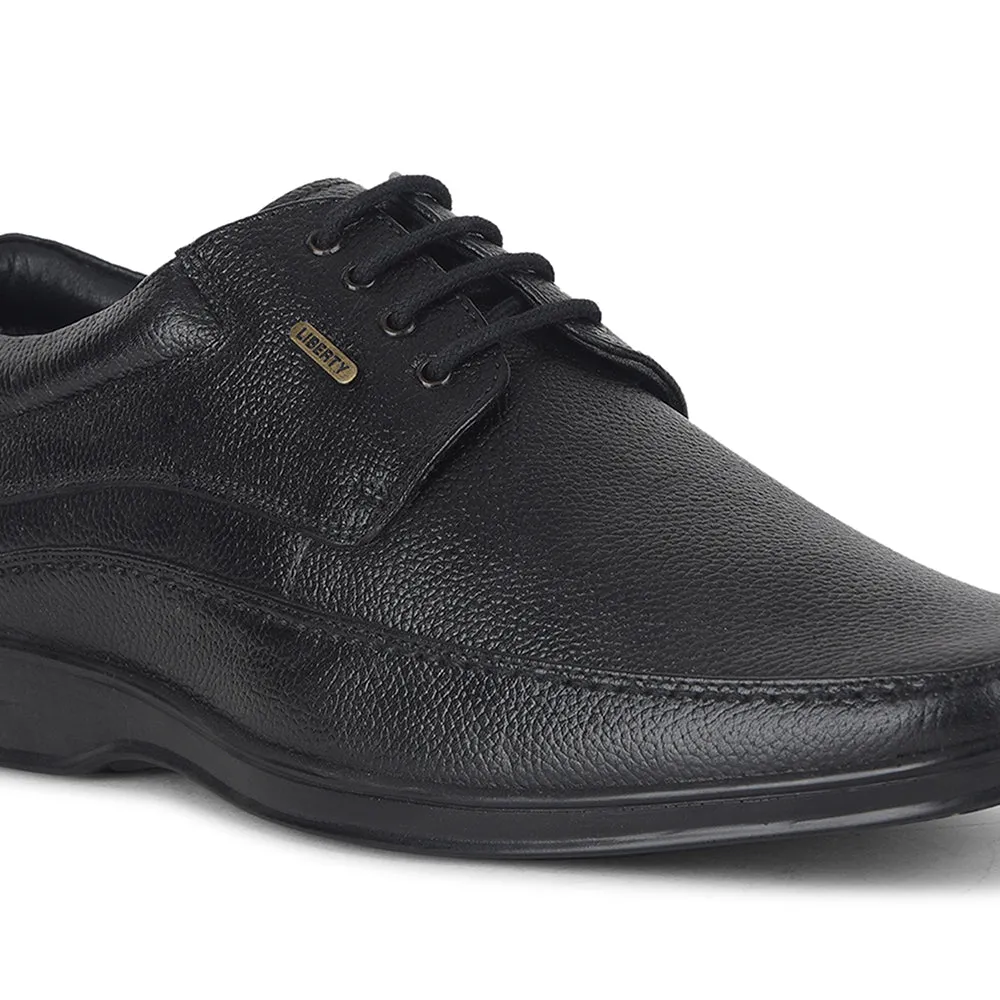 Fortune by Liberty Men LOM-602 Black Formal Lacing Derby Shoes