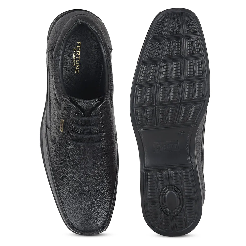 Fortune by Liberty Men LOM-602 Black Formal Lacing Derby Shoes