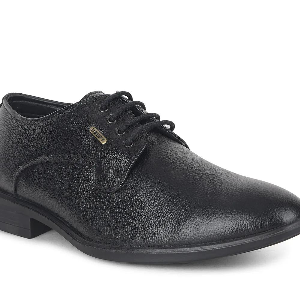 Fortune by Liberty Men LOM-605 Black Formal Lacing Derby Shoes