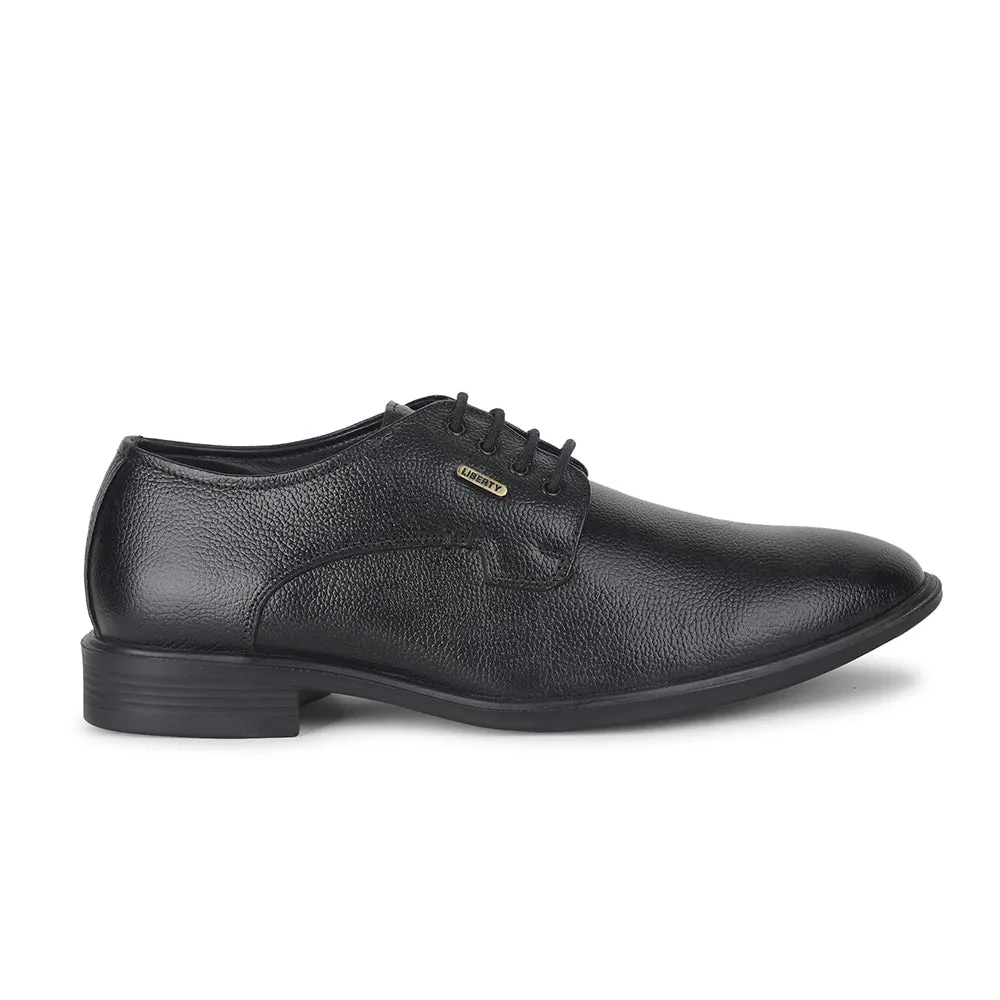 Fortune by Liberty Men LOM-605 Black Formal Lacing Derby Shoes