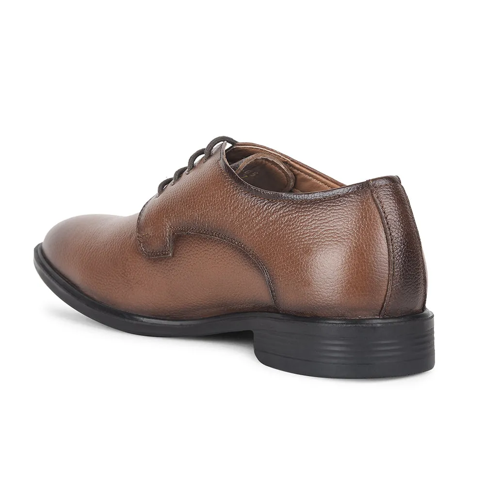 Fortune by Liberty Men LOM-605 Tan Formal Lacing Derby Shoes
