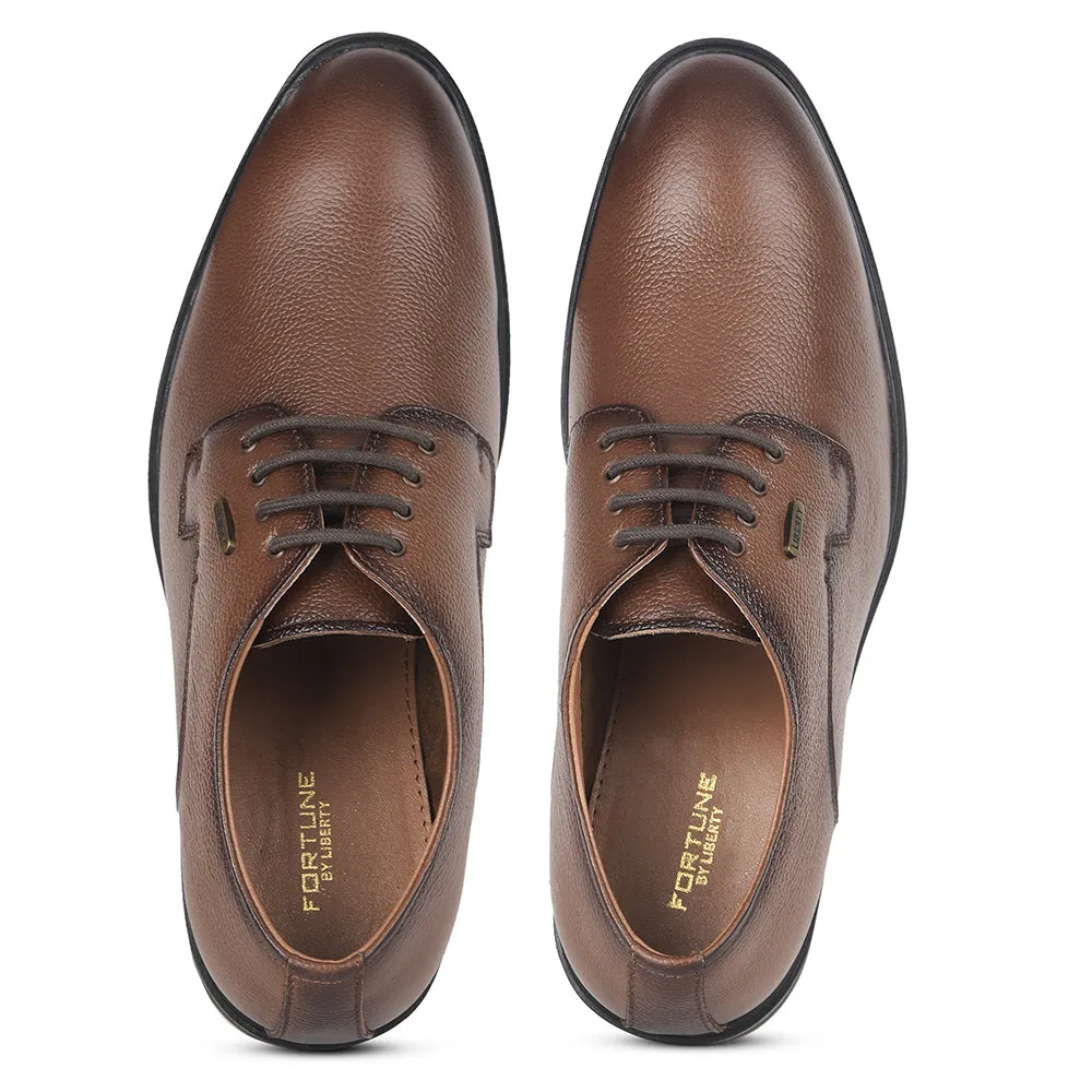 Fortune by Liberty Men LOM-605 Tan Formal Lacing Derby Shoes