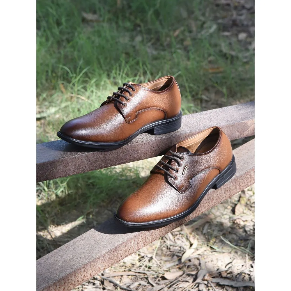 Fortune by Liberty Men LOM-605 Tan Formal Lacing Derby Shoes