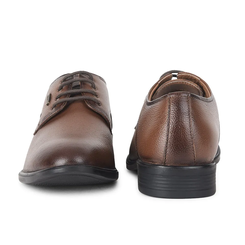 Fortune by Liberty Men LOM-605 Tan Formal Lacing Derby Shoes