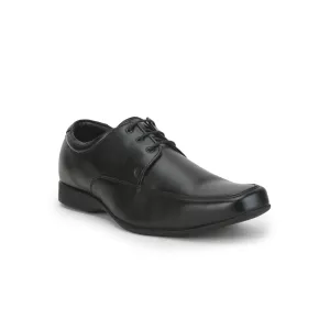 Fortune Formal Lacing Black Derby Shoes For Men FL-0001 By Liberty