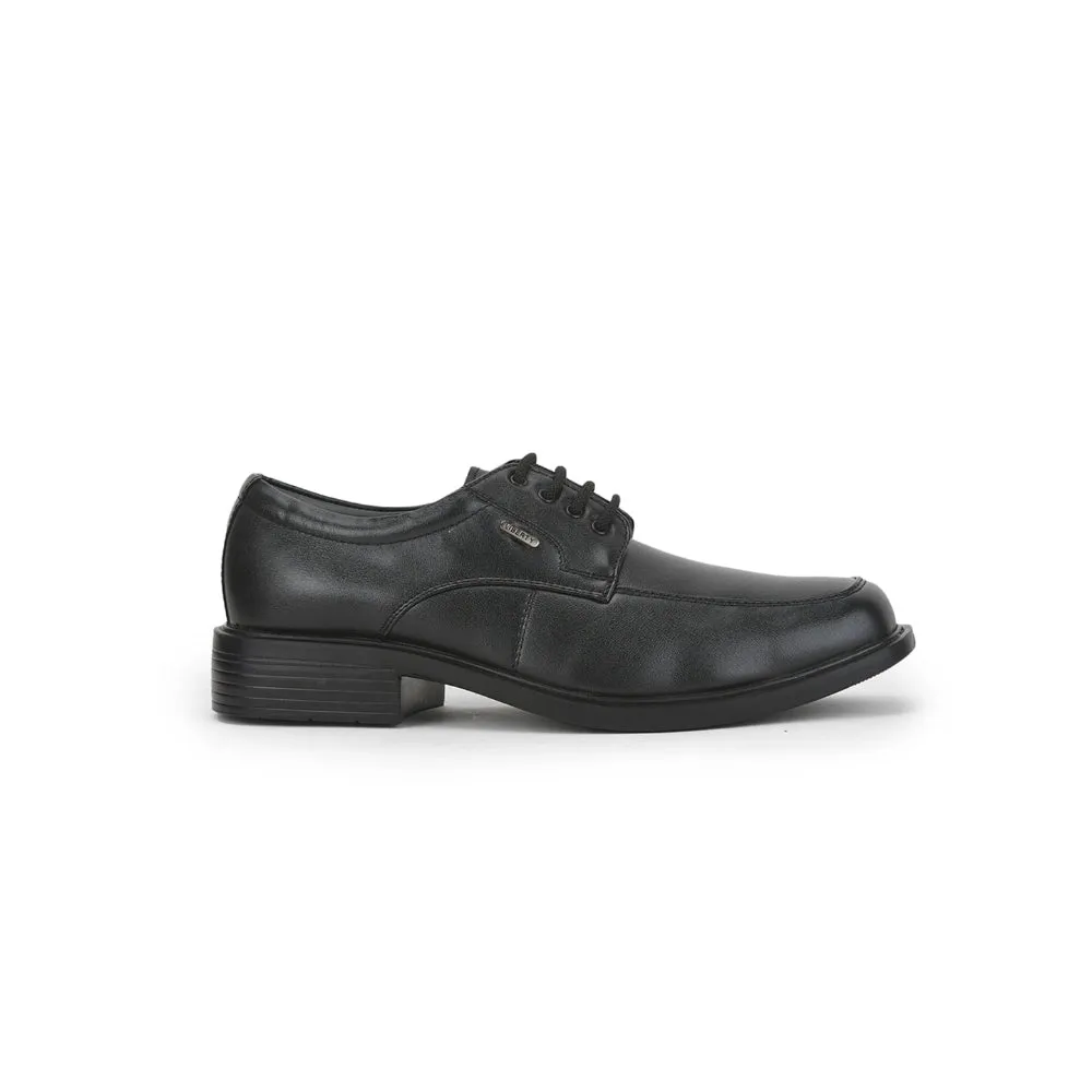 Fortune Lacing Black Formal Derby Shoes For Men 505-16 By Liberty