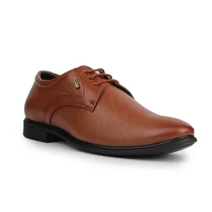 Fortune Tan Formal Lacing Derby Shoes For Men HOL-130E By Liberty