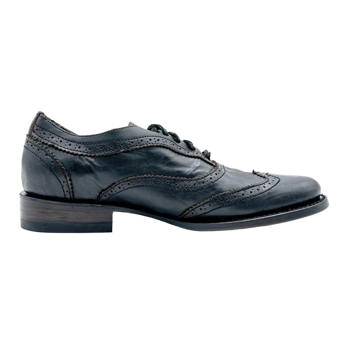 Free Bird Freebird By Steven King Brogue Oxford Formal Lace Ups Black Colour For Men