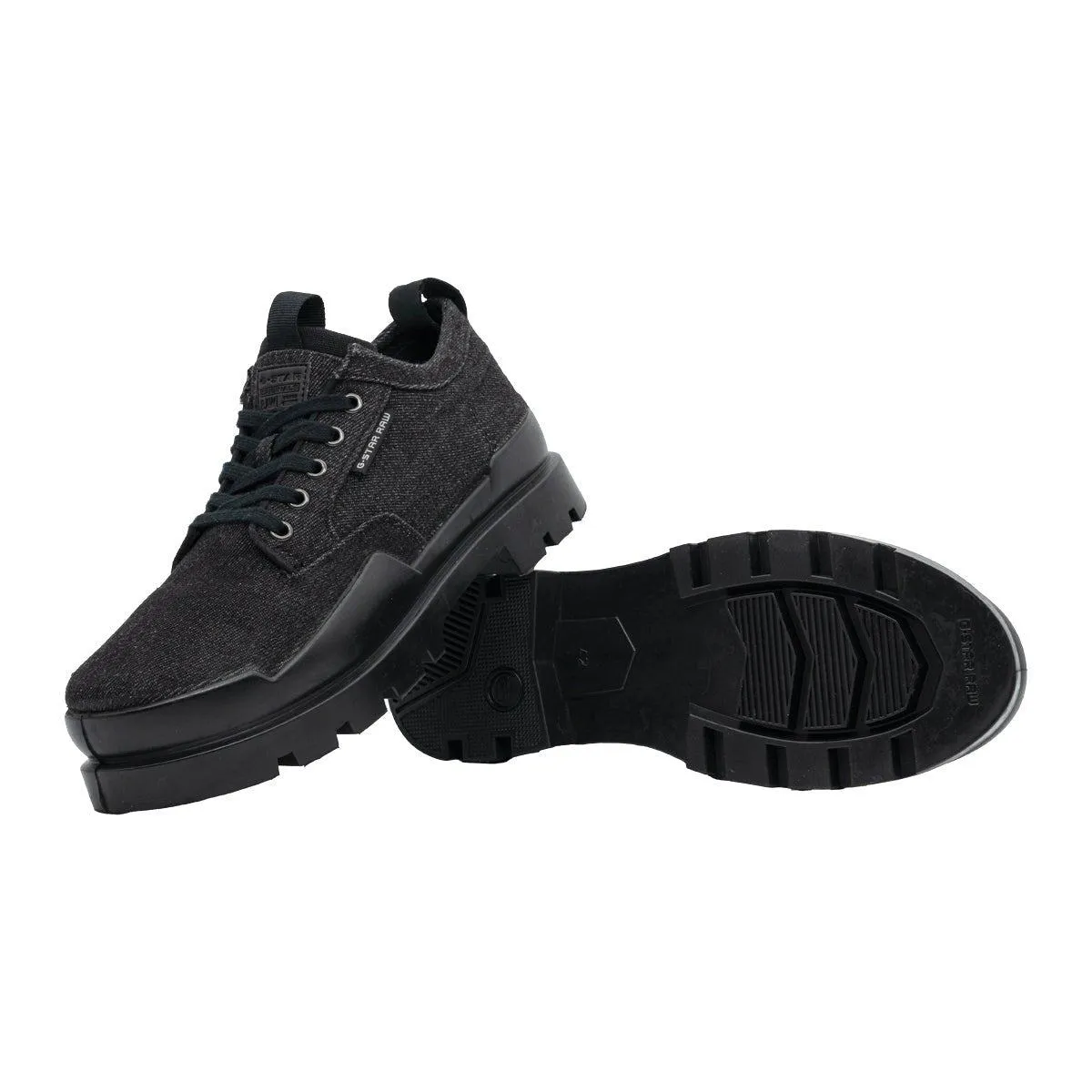 G-Star Raw Rackam Rovulc Casual Lace Ups Fabric Black Colour For Men